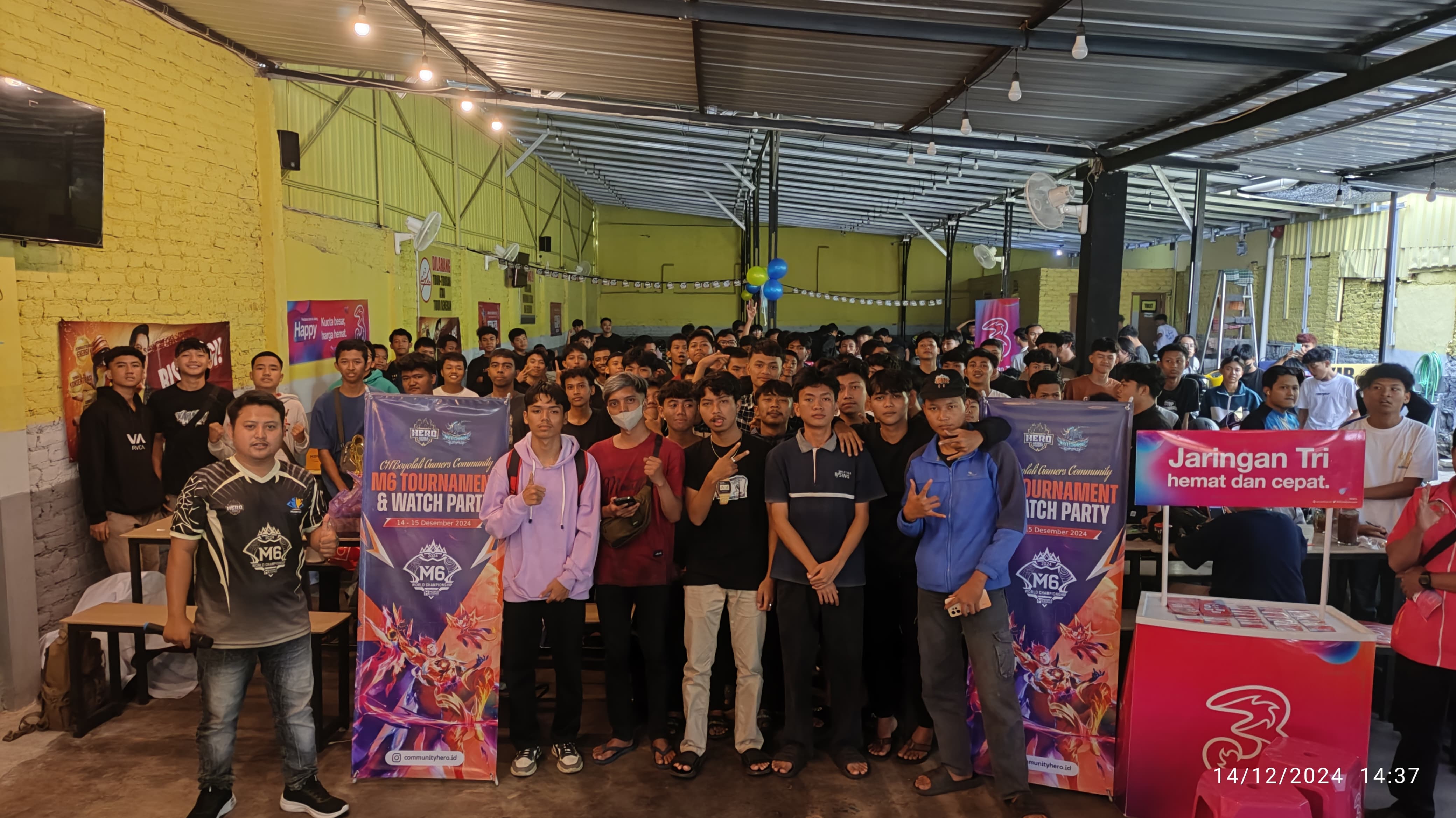 Community Hero Boyolali Gamers sukses gelar turnamen dan nobar M6 MLBB, dukung RRQ & TLID, jaring potensi lokal Boyolali.