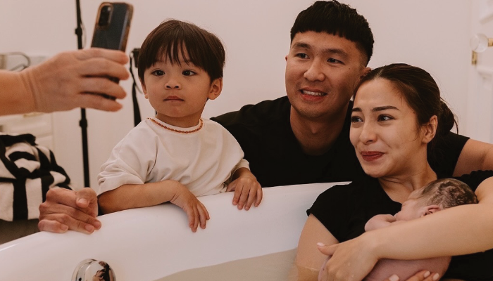 Nikita Willy saat jalani persalinan anak kedua.
