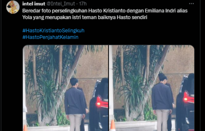 Geger isu miring diduga Hasto Kristiyanto selingkuh.