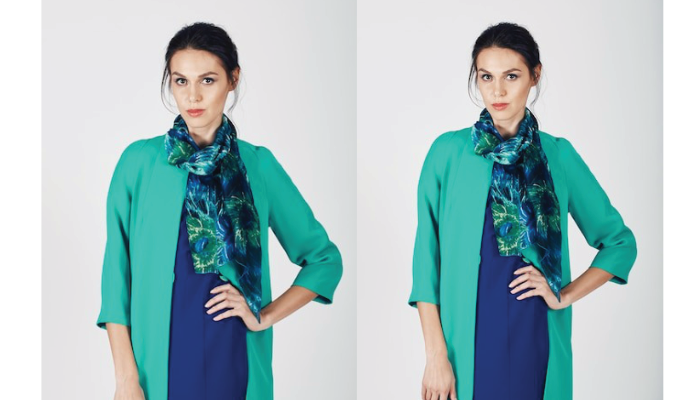Outer Panjang Berwarna Hijau Emerald