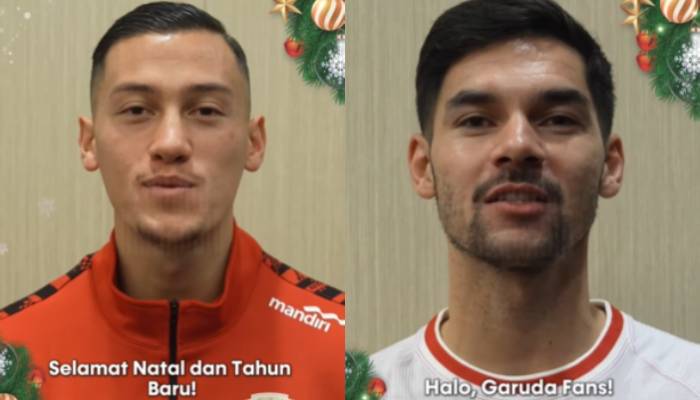 Pemain Timnas Indonesia ucapkan selamat natal