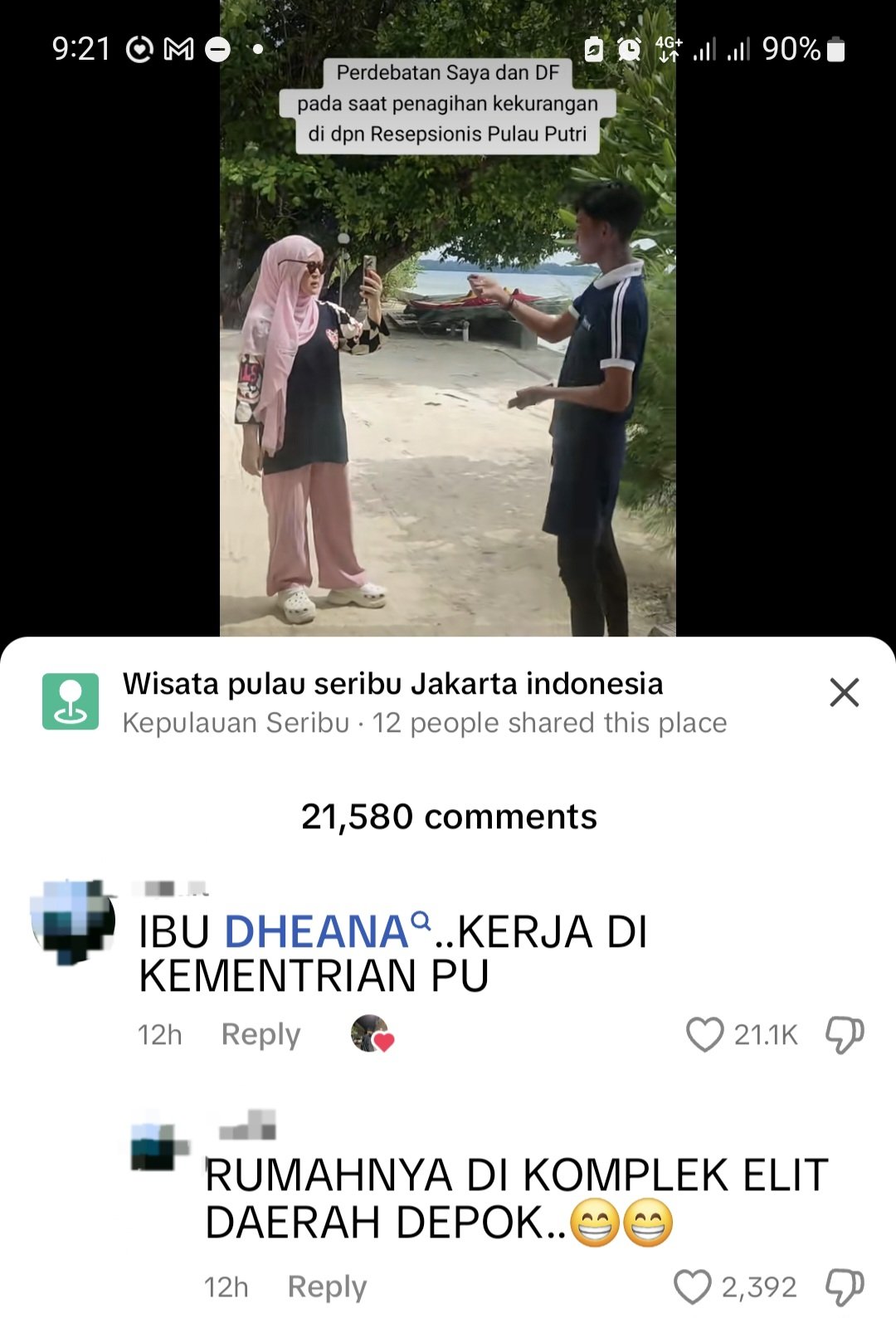Viral pelanggan ogah lunasi biaya travel di Pulau Putri.