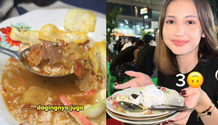 Sandrina mencicipi makanan gultik legendaris di Jaksel.