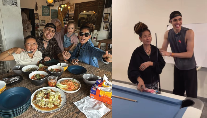 Aisar Khaled joget bareng Yaya Kamari.