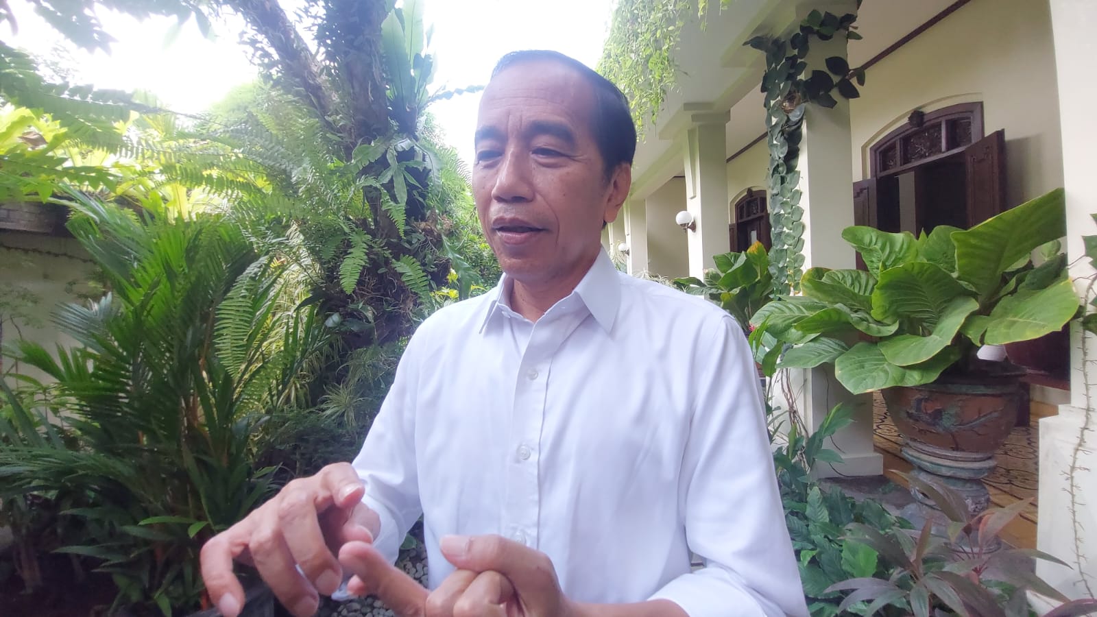 Jokowi ketika ditemui di kediaman pribadinya Selasa (7/1).