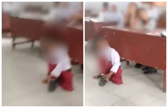 Siswa SD di Medan viral usai ketahuan duduk di lantai kelas diduga akibat tunggakan SPP.