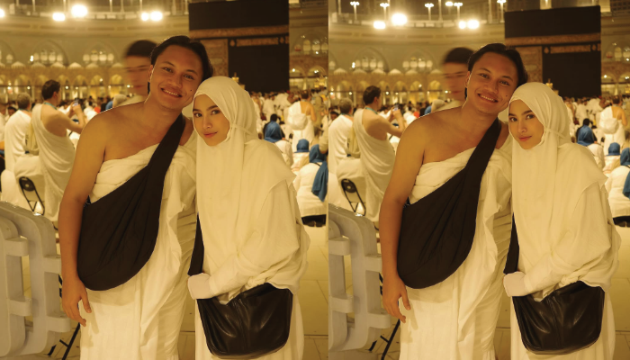 Mahalini dan Rizky Febian jalani umroh.