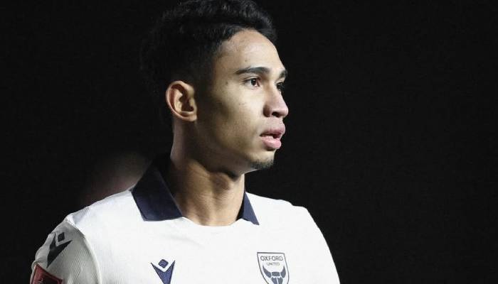 Marselino saat debut di FA Cup bersama Oxford United.