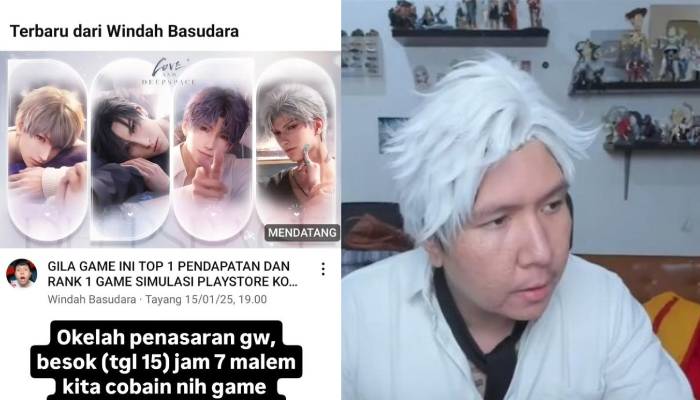 Windah Basudara jadi kontroversi karena bermain game Love and Deepspace.