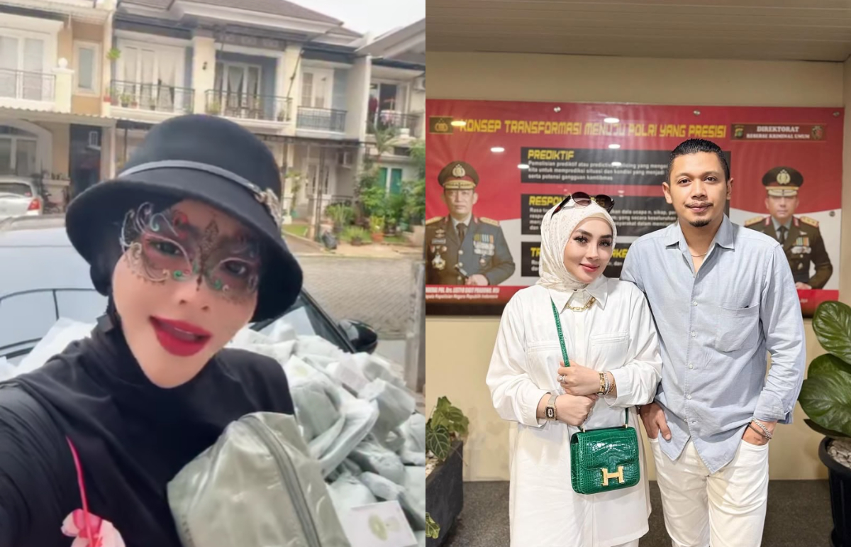 Doktif dan Shella Saukia, dua pengusaha skincare yang sedang berseteru.