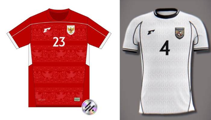 Bocoran desain Jersey Timnas Indonesia yang akan diumumkan hari ini.