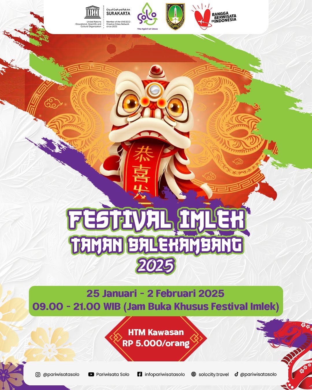 Festival Imlek Taman Balekambang 2025.