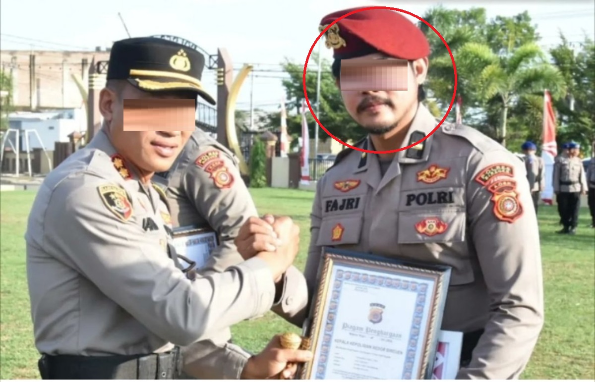 Sosok diduga Ipda Yohananda Fajri yang hamili kekasih hingga paksa aborsi.