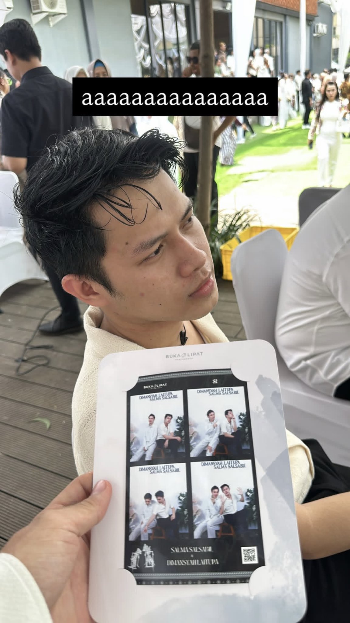 Penampilan Rony Parulian di pernikahan Salma Salsabil dan Dimansyah Laitupa.