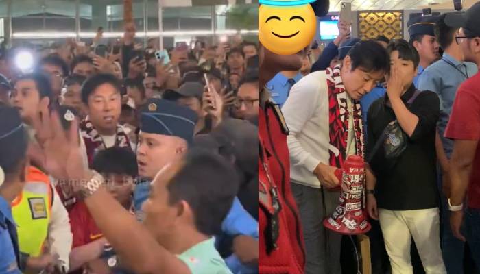 Shin Tae-yong kembali ke Korea Selatan dihantarkan oleh ribuan suporter Timnas Indonesia.