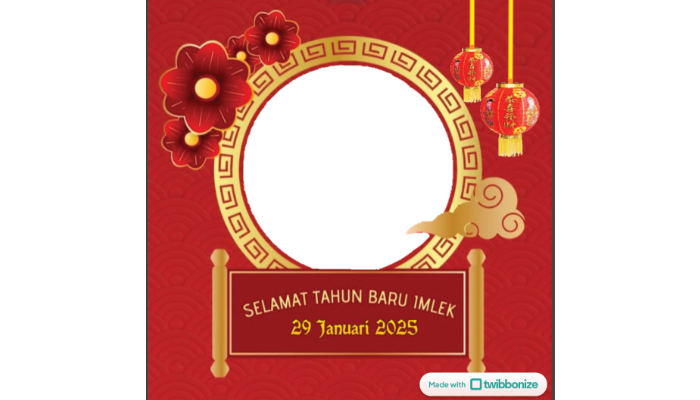 50 Twibbon Tahun Baru Imlek 2025.