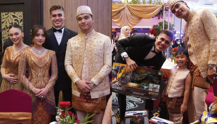 Kebersamaan Aisar Khaled di pernikahan kakak kandung Fuji.