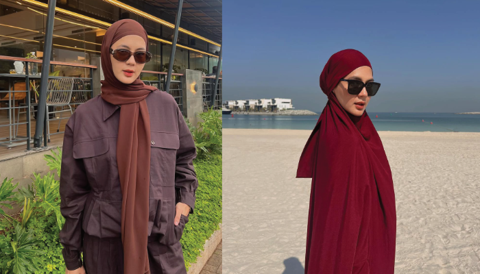 Kombinasi Warna Burgundy dan Coklat Mahogany yang diprediksi akan booming di lebaran 2025.