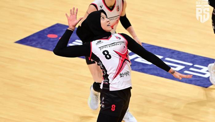 Megawati Hangestri saat melawan AI Peppers.