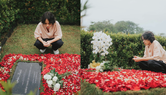 Noah Sinclair di makam Ashraf Sinclair