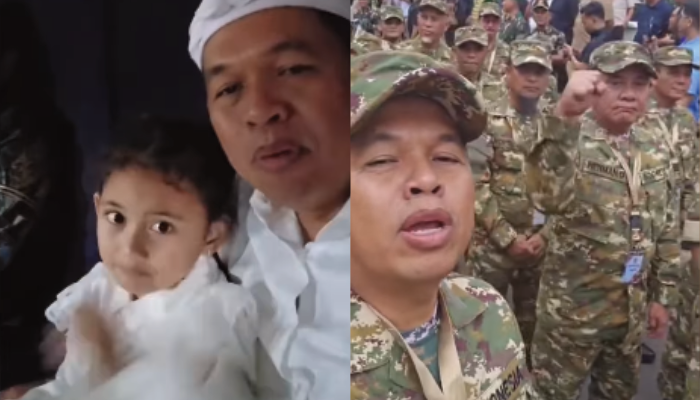 Dedi Mulyadi ditemani sang putri saat retret di Magelang.