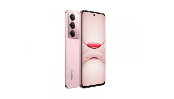 Realme C75x soft pink.