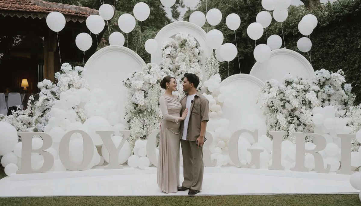 Aaliyah Massaid gelar gender reveal.