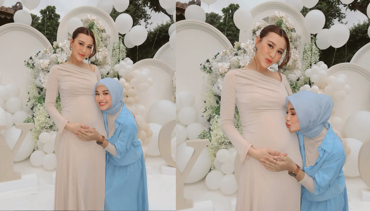 Aurel Hermansyah bagikan momen gender reveal bareng Aaliyah Massaid.