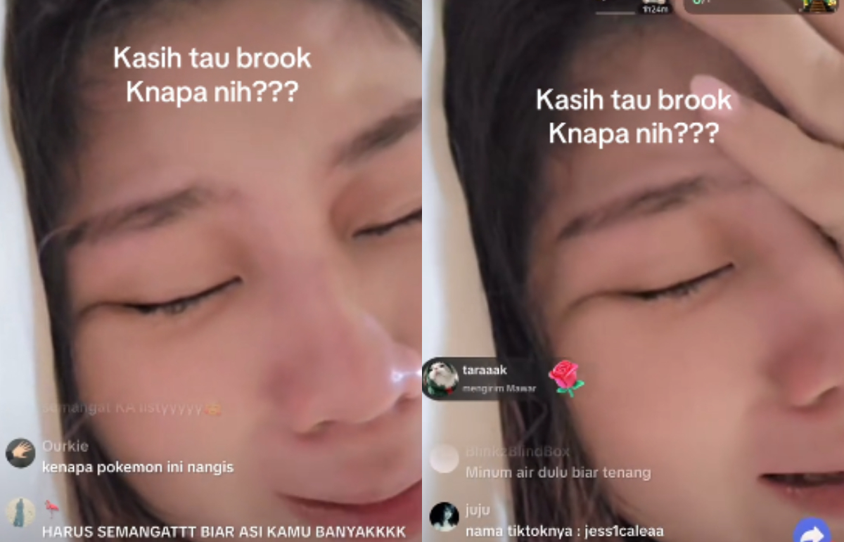 Viral video Listy Chan nangis-nangis diduga karena sang suami selingkuh.