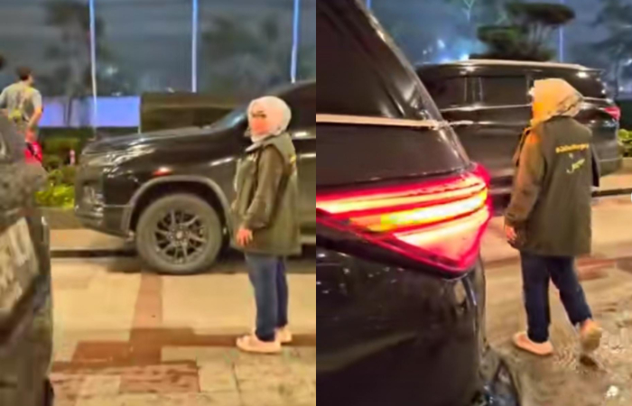 Capture video yang memperlihatkan Istri Wali Kota Bekaasi mengungsi di hotel bintang 4