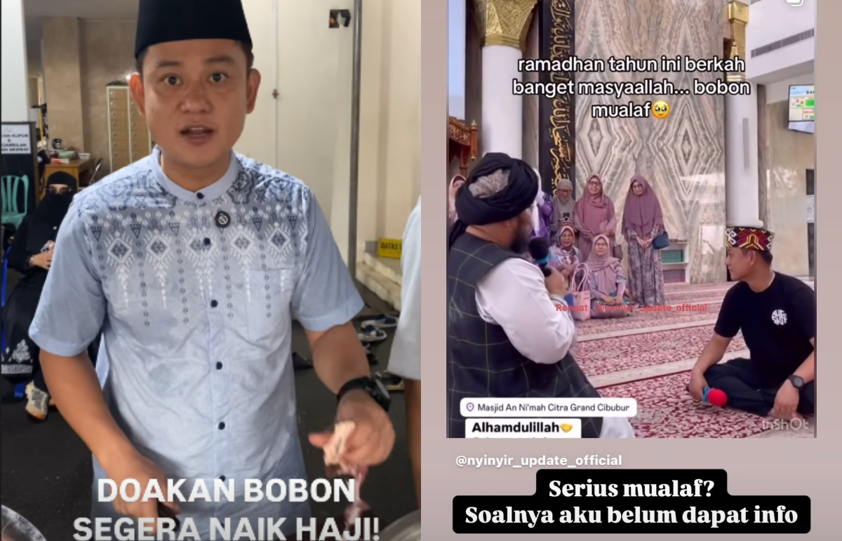Reaksi sang istri usai Bobon Santoso dikabarkan menjadi mualaf.