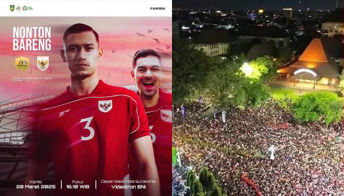 Info nobar Timnas Indonesia melawan Jepang di Balai Kota Solo