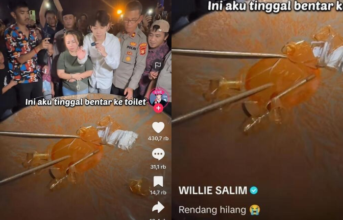 Apakah rendang 200kg Willie Salim yang hilang adalah settingan?