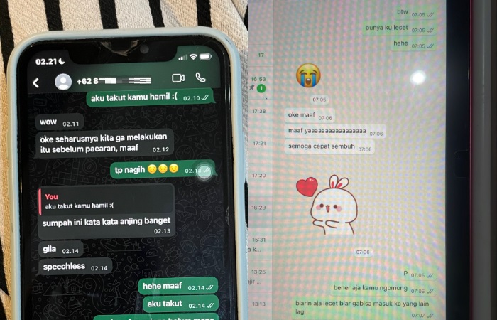 Viral isi chat mesum diduga selebgram Nayyara Feeza dan selingkuhannya.