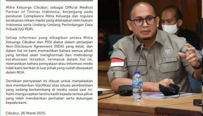 Klarifikasi RS Mitra Keluarga Cibubur.