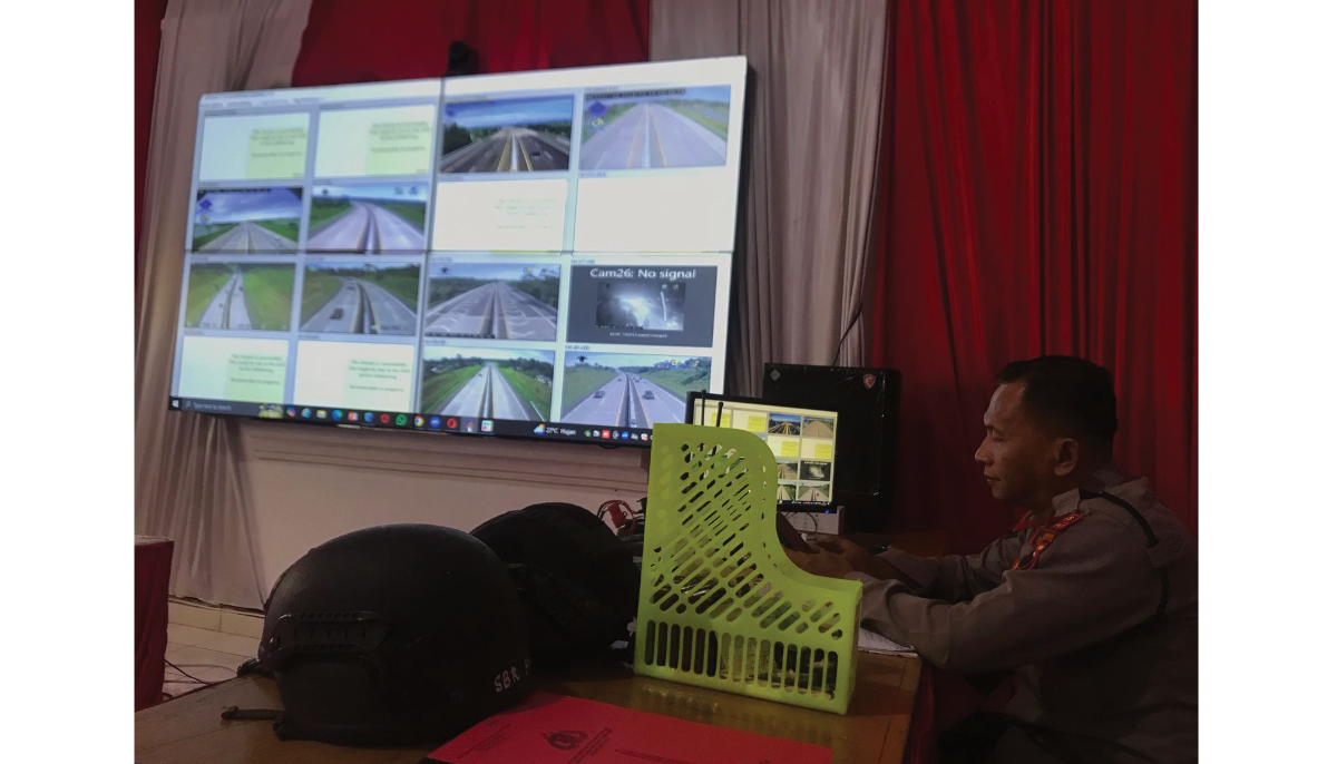 Pantauan arus mudik di jalan tol Boyolali.