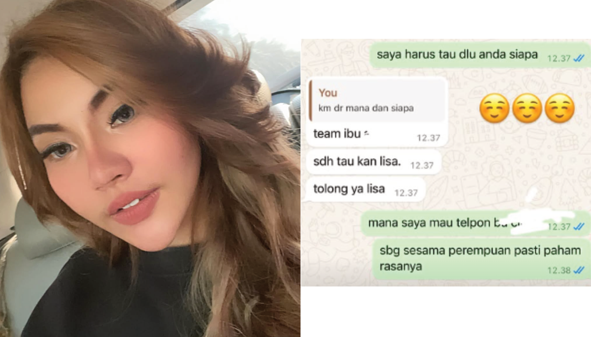Pesan diduga dikirimkan oleh tim Ridwan Kamil untuk Lisa Mariana.