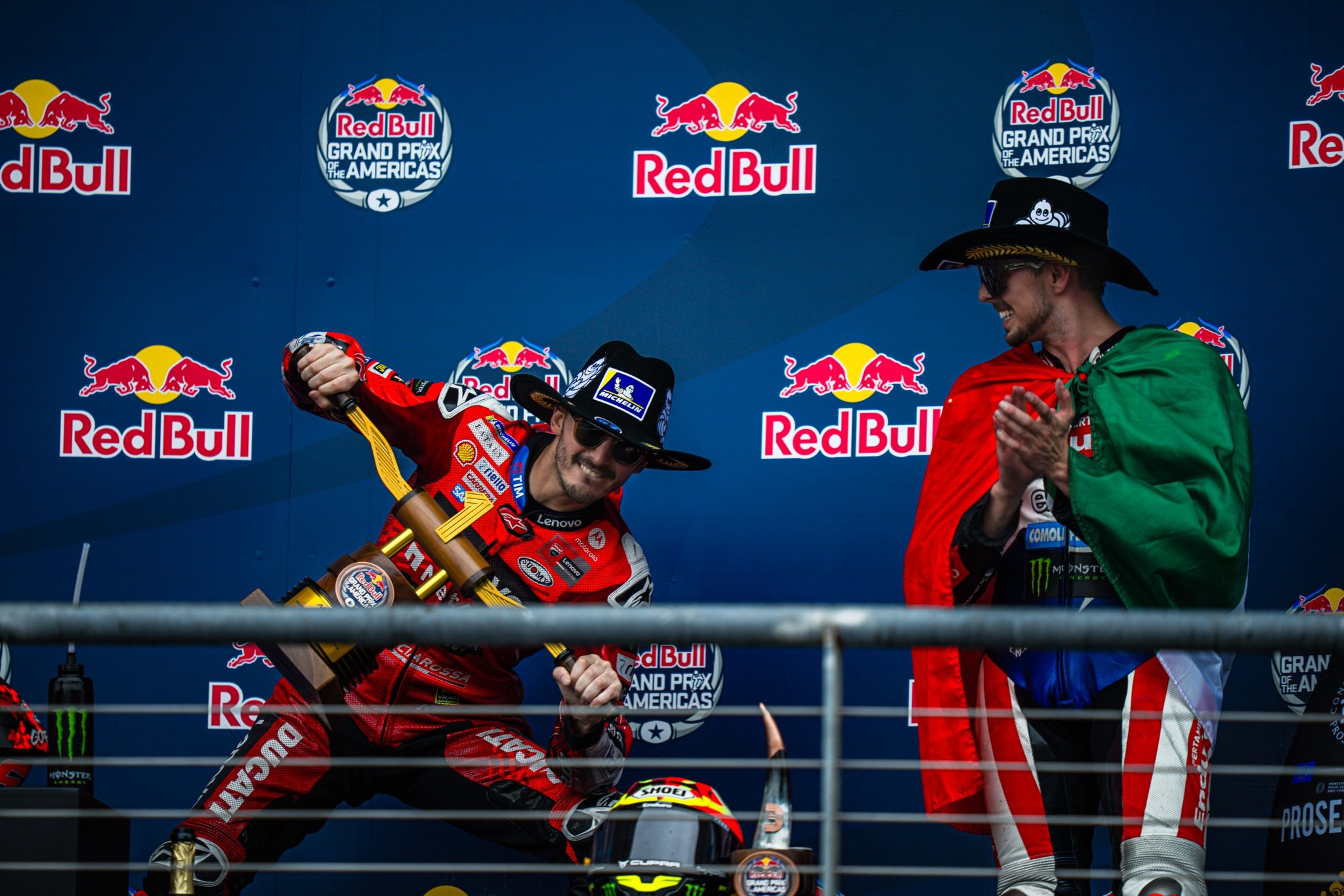 Setelah terpuruk di dua seri awal, Francesco Bagnaia akhirnya bisa bangkit setelah meraih kemenangan di MotoGP Amerika 2025