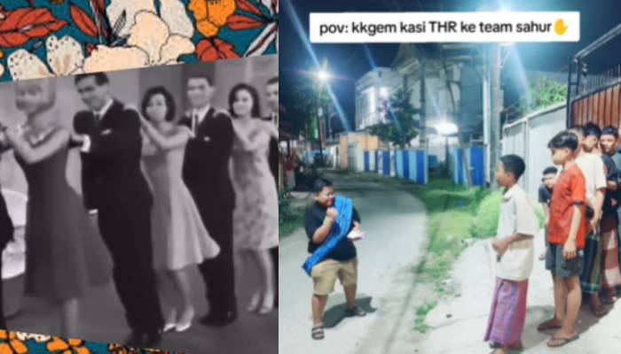 Tarian THR yang lagi viral.
