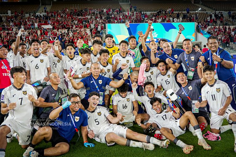 Timnas Indonesia U-17 usai mencatat hasil sempurna di laga perdana melawan Korea Selatan