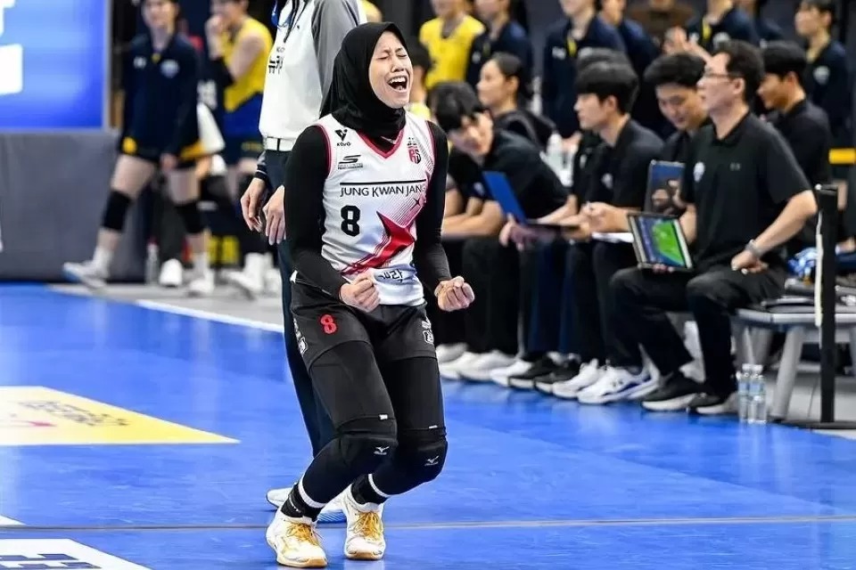Megawati Hangestri menjadi pahlawan Red Sparks ke final Liga Voli Korea Selatan 2024/2025.