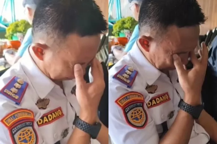 Dadang Kosasih mewek ketemu Dedi Mulyadi.