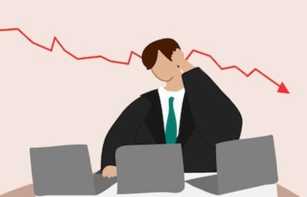 Ilustrasi IHSG melemah.