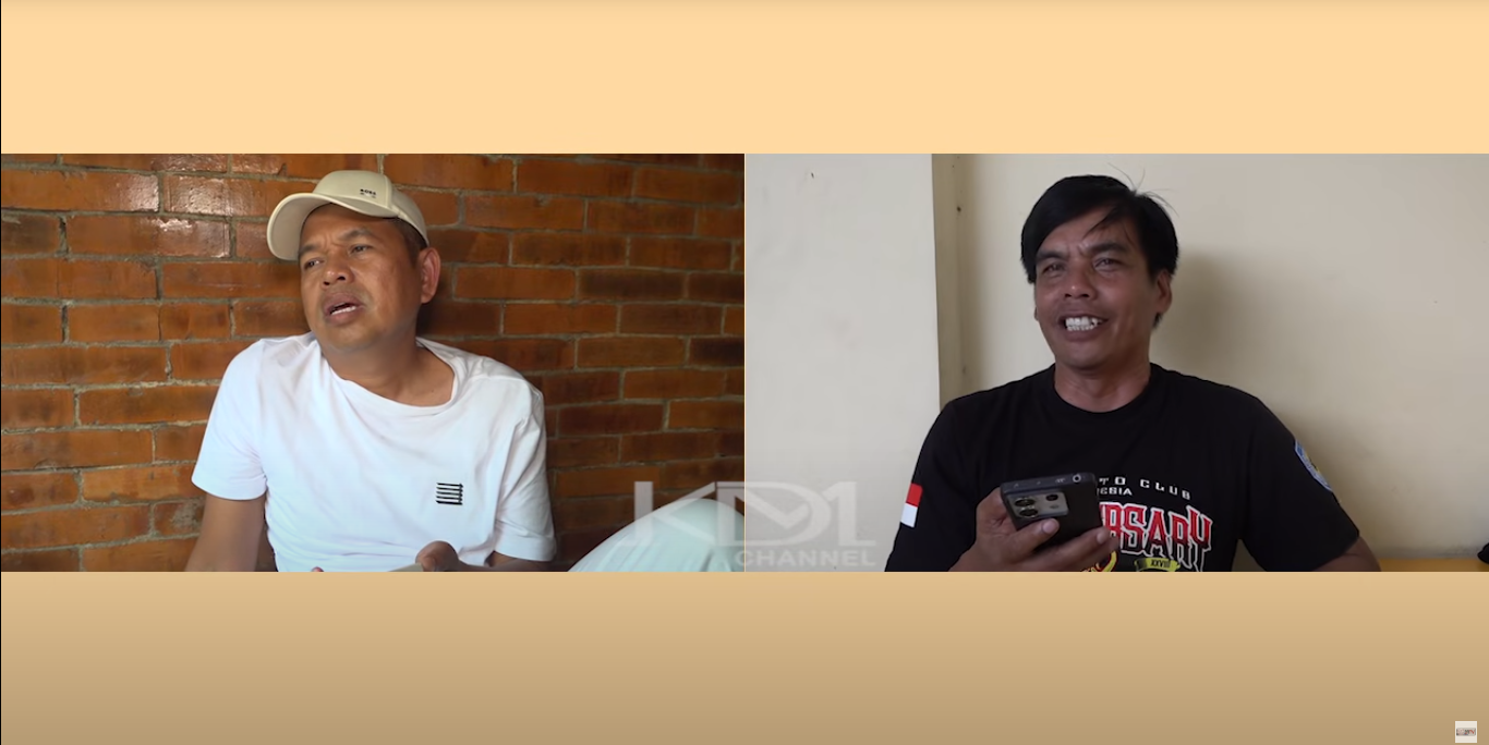 Emen Sopir Angkot saat dihubungi Dedi Mulyadi.
