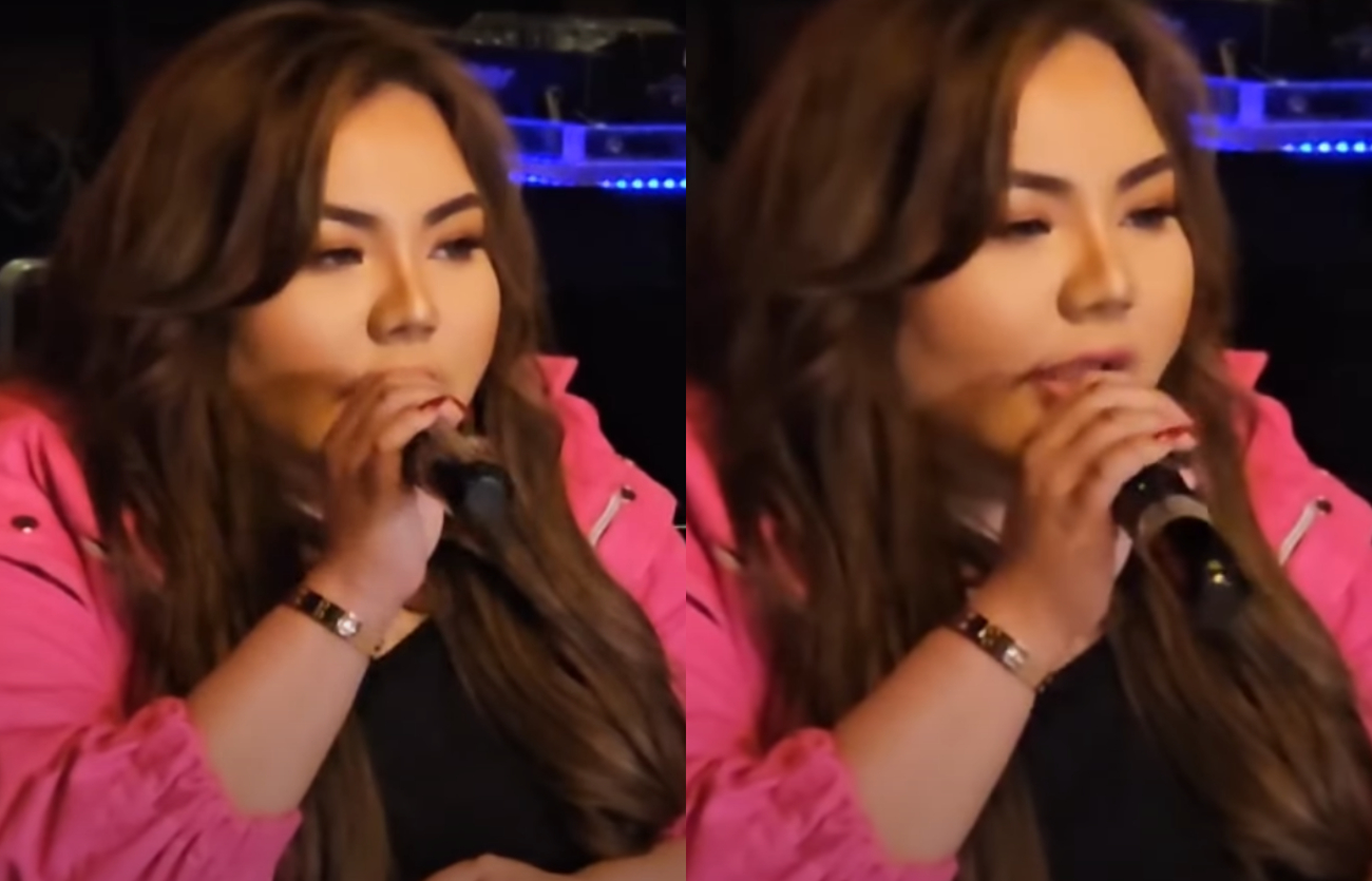 Lisa Mariana saat menggelar konferensi pers soal dugaan perselingkuhan Ridwan Kamil.