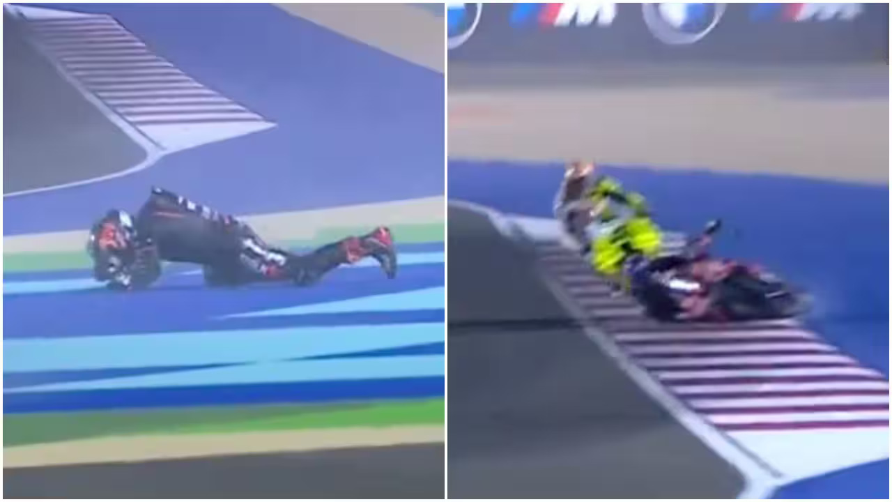 Kondisinya parah, Jorge Martin kembali apes setelah mengalami kecelakaan horor di MotoGP Qatar 2025