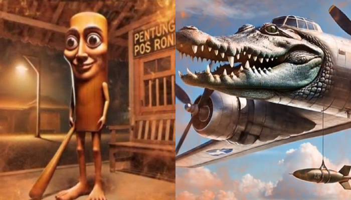 Tung Tung Sahur dan Bombardino Crocodilo.