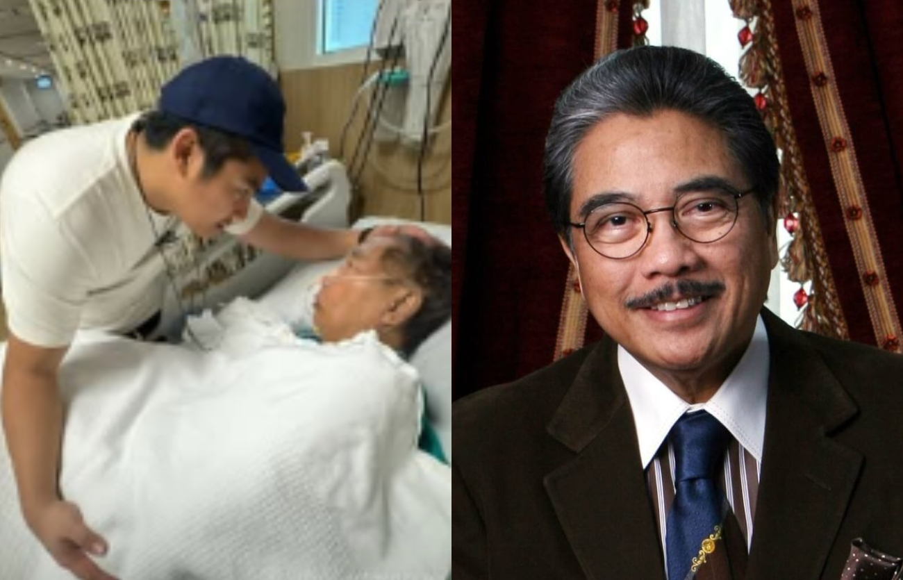 Potret terakhir Hotma di ICU yang dibagikan menantunya.