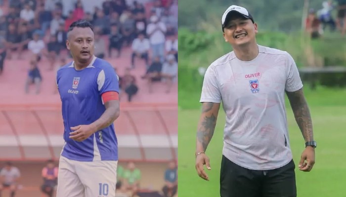 Joko Sasongko saat jadi pemain dan pelatih.