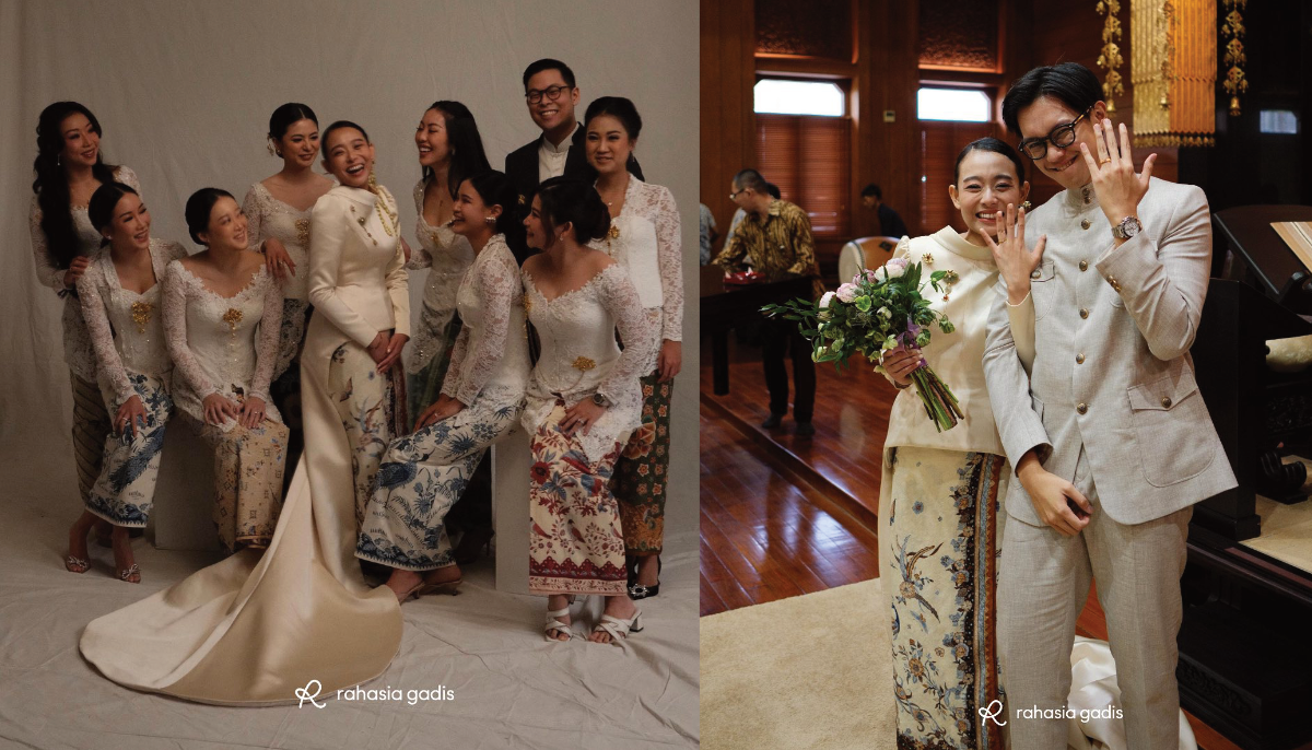 Potret pernikahan Brandon Salim dan Dhika.